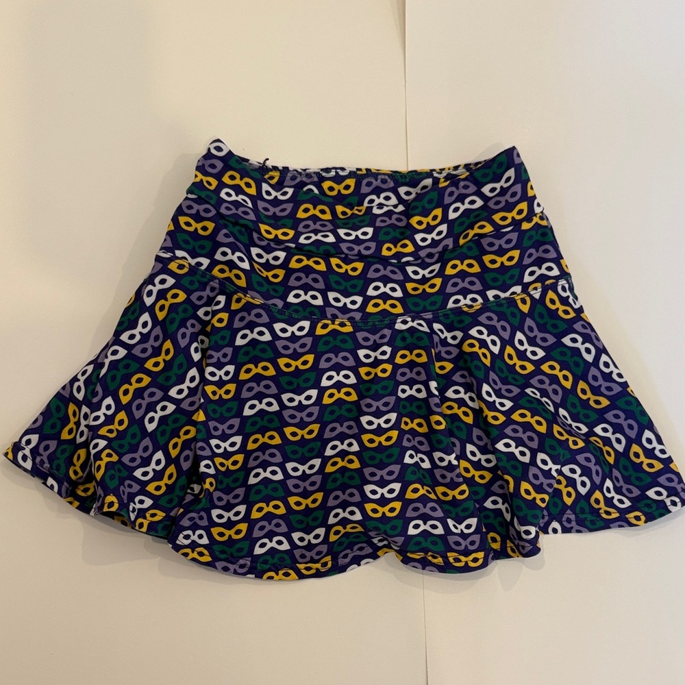 Mardi Gras Girls Skort - S